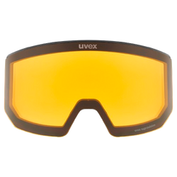 Brille Uvex lace ATTRACT FM Black Matt/Mirror Ice Blue + spare lens - 2025/26