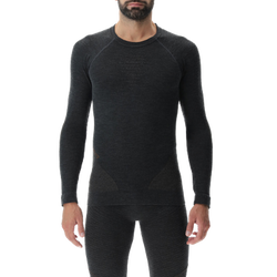 Thermal underwear UYN Man Fusyon Cashmere UW Shirt LG_SL Grey Rock/Brown - 2023/24