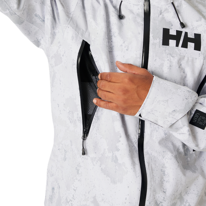 Skijacke Helly Hansen Sogn Shell 2.0 Jacket Grey Fog Snow Camo Aop - 2024/25
