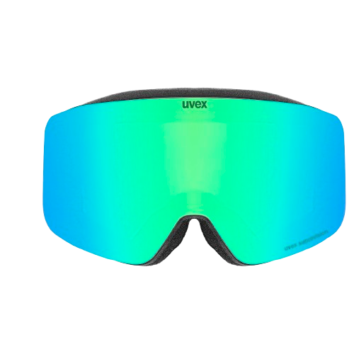 Goggles Uvex PWDR FM Black Matt/Mirror Green - 2025/26