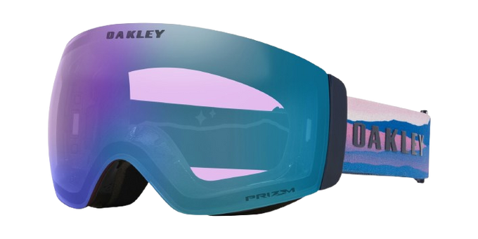 Goggles Oakley Flight Deck Pro M Mikaela Shiffrin Sig/Prizm Snow Iced Iridium + Additional lens Prizm Snow Sapphire Iridium - 2025/26