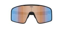 Sonnenbrille BLIZ P001 Matte Black Frame / Coral/Orange Mirror Blue Lenses
