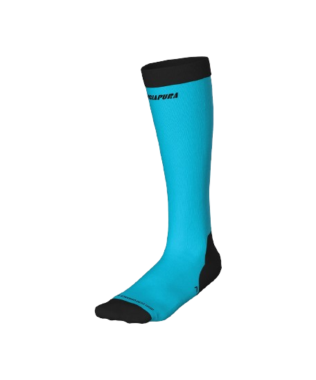 Skisocken Energiapura HP Silk Socks Fluo Turquise/Black - 2025/26