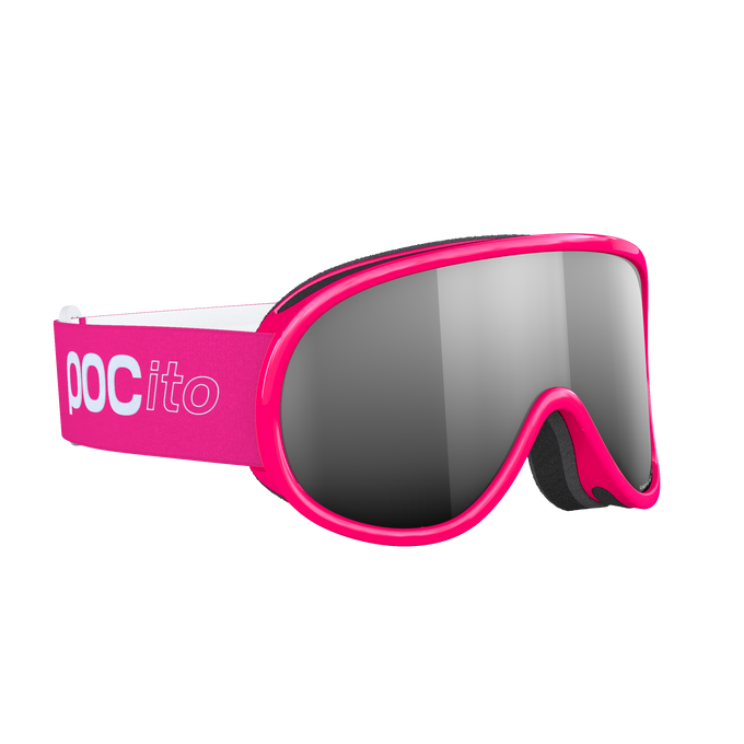 Goggles POC Pocito Retina Fluorescent Pink/Partly Sunny Silver - 2025/26