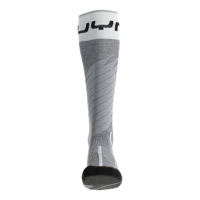 Skisocken UYN Man Ski One Merino Socks Grey Melange/White - 2025/26