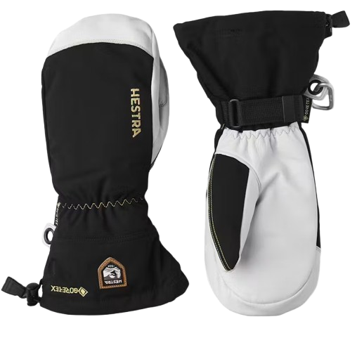 Handschuhe Hestra Army Leather Gore-Tex Mitt Black/Natural Grey - 2025/26