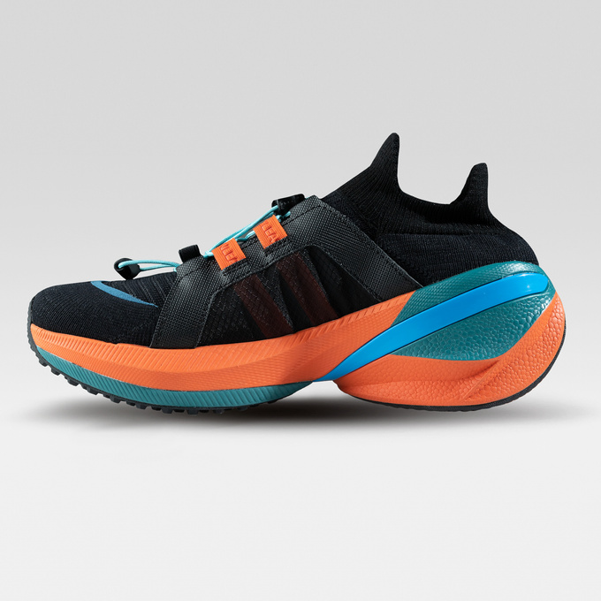 Shoes UYN Man Neuron Shoes Orange Sole Black