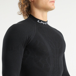 Thermal underwear UYN Man Elevatyon Biomorph UW Shirt Long SL Turtle New Neck Black - 2025/26