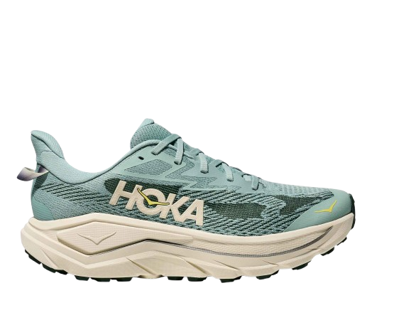 Man Schuhe Hoka Challenger 8 Jade/Truffle Salt