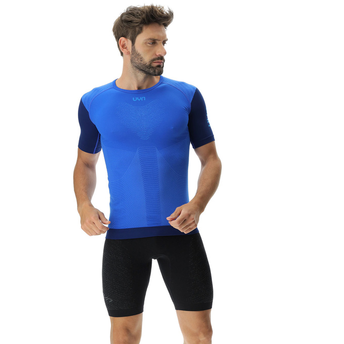 UYN Man Running PB42 OW Shirt SH_SL Strong Blue/Peacot
