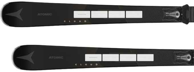 Skis Atomic Cloud C14 Revoshock S + MI 12 GW Black/Smoke - 2024/25