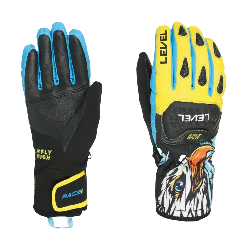 Handschuhe Level Race Replica Yellow-Blue - 2024/25