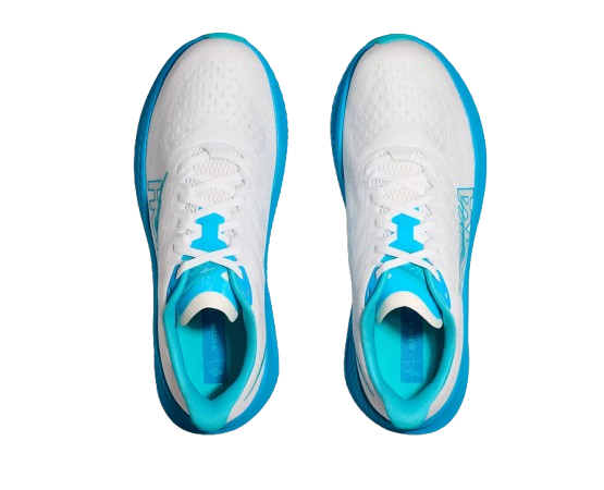 Men shoes Hoka Mach 6 White/Skyward Blue