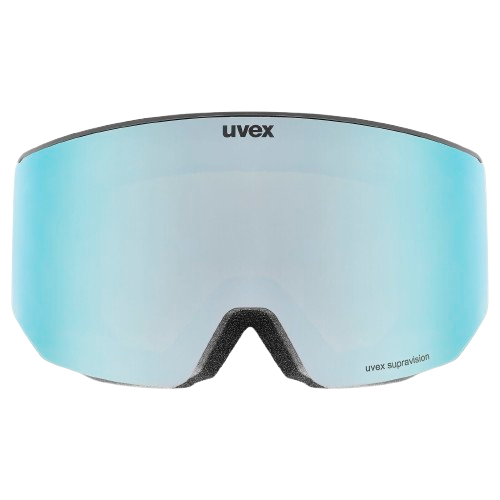Goggles Uvex lace ATTRACT FM Black Matt/Mirror Ice Blue + spare lens - 2025/26