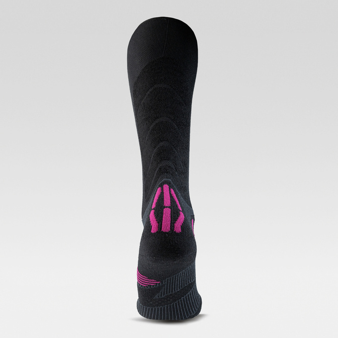 Ski socks UYN Women Ski Touring One Bio Socks Black/Pink Yarrow - 2025/26