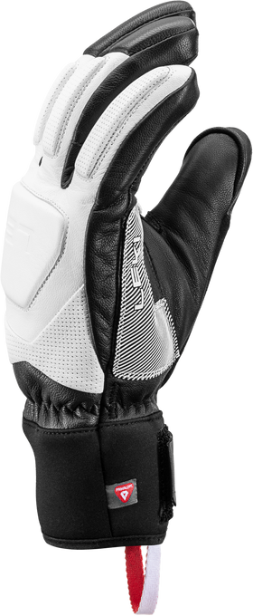 Gloves LEKI Griffin Prime 3D White/Grey - 2025/26