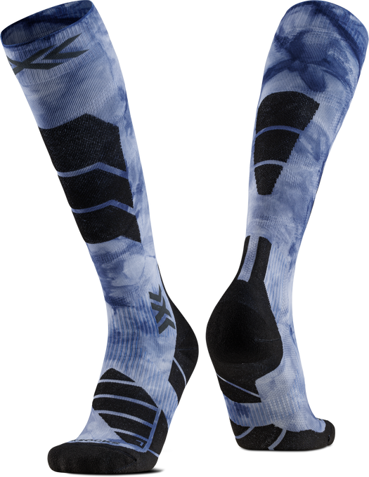 Skisocken X-socks SKI EXPERT WILD OTC TIEDYE X BLACK/MARINE - 2025/26