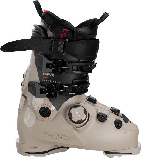 Skischuhe Atomic Hawx Prime 130 S BOA GW Cement/Black/Red - 2025/26