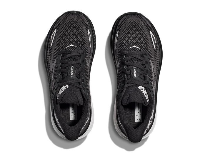 Man Schuhe Hoka Clifton 9 Black/White
