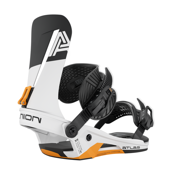 Snowboardbindungen Union Atlas White/Orange 2025/26