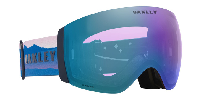 Goggles Oakley Flight Deck Pro L Mikaela Shiffrin Sig/Prizm Snow Iced Iridium + Additional lens Prizm Snow Sapphire Iridium - 2025/26