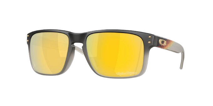 Sunglasses Oakley Holbrook Troy Lee Designs Black Fade Frame/Prizm 24K Polarized Lenses