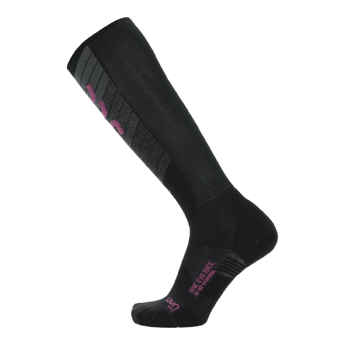 Skisocken UYN Woman Ski Evo Race One Black/Purple - 2025/26