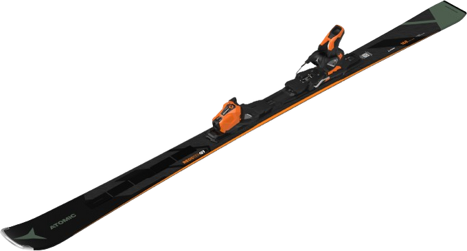 Skis Atomic Redster Q7 Revoshock C + MI 12 GW Black/Orange - 2025/26