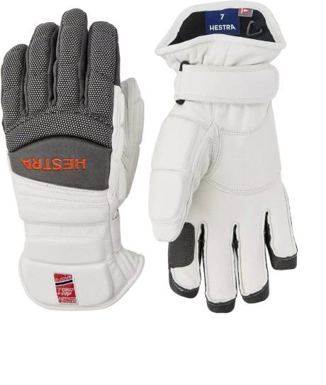 Gloves Hestra GSL Race Comp White/Flame Red - 2025/26