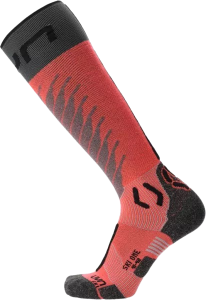 Ski socks UYN Woman Ski One Merino Pink/Black - 2025/26