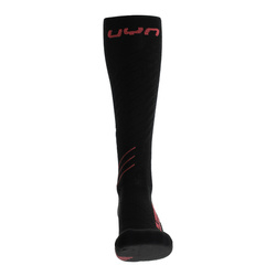 Ski socks UYN Woman Ski One Comfort Fit Black/Pink - 2025/26