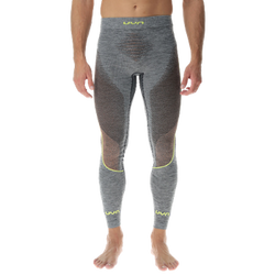 Thermal underwear UYN Man Ambityon UW Pants Long Black Melange/Atlantic/Orange Shiny - 2023/24