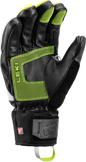 Gloves LEKI Griffin Prime 3D White/Neon - 2025/26