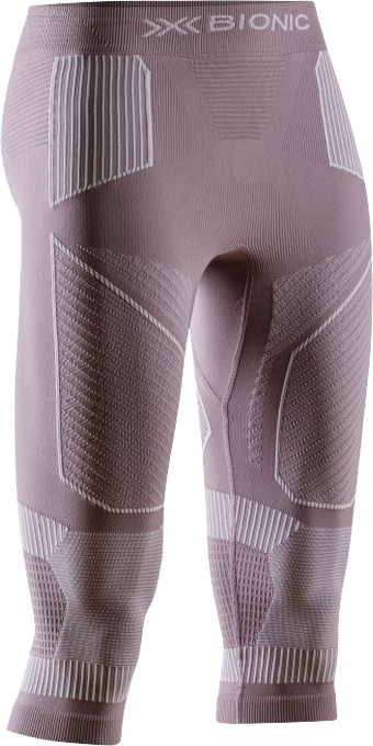 Thermounterwäsche X-bionic Energy Accumulator Light Pants 3/4 WMN Dusty Lavender/Arctic White - 2024/25