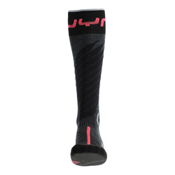 Skisocken UYN Woman Ski One Merino Anthracite/Pink - 2025/26