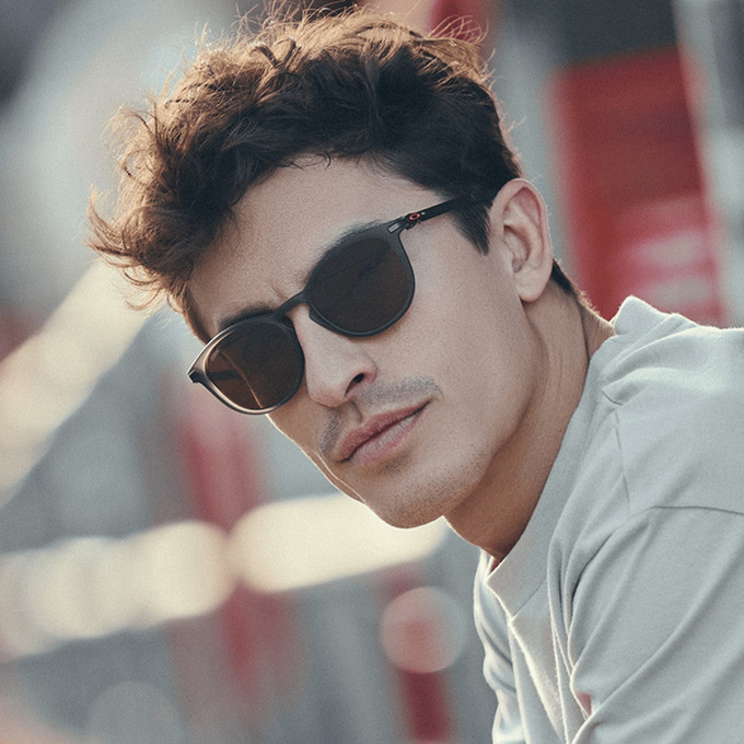 Sunglasses OAKLEY Pitchman R Marc Marquez Signature Series Prizm Tungsten Lenses / Matte Olive Ink Frame
