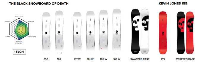 Snowboard Capita The Black Snowboard of Death Wide - 2025/26