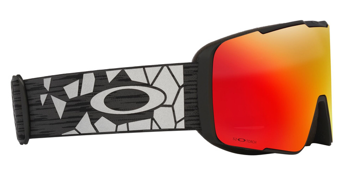 Brille Oakley Line Miner Pro L Black Reinforce/Prizm Snow Torch Iridium + Additional lens Prizm Snow Iced Iridium - 2025/26