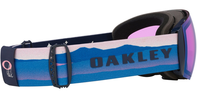 Goggles Oakley Flight Deck Pro L Mikaela Shiffrin Sig/Prizm Snow Iced Iridium + Additional lens Prizm Snow Sapphire Iridium - 2025/26
