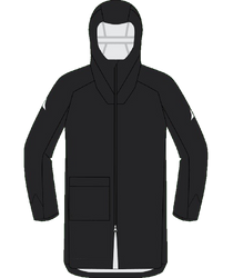 Mantel Atomic Redster Rain Coat Black - 2025/26