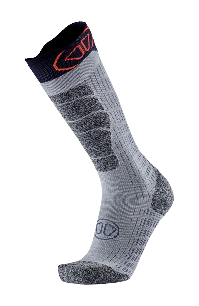 Ski socks Sidas Ski Merino Grey/Orange - 2024/25