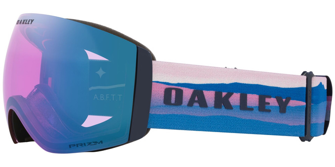 Brille Oakley Flight Deck Pro L Mikaela Shiffrin Sig/Prizm Snow Iced Iridium + Additional lens Prizm Snow Sapphire Iridium - 2025/26