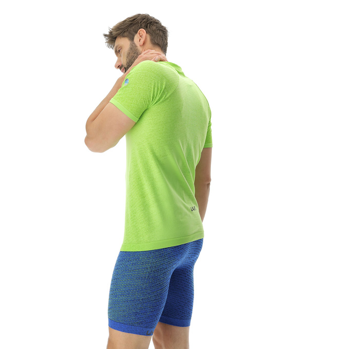 Laufshirt UYN Man Running Exceleration OW Shirt SH_SL Lime/Sulphur Spring