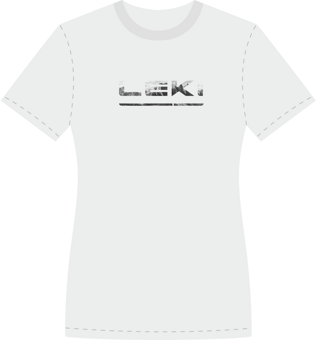 Langärmliges Hemd LEKI Woman Logo T-Shirt White/Black - 2022