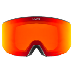 Brille Uvex lace ATTRACT FM Black Matt/Mirror Red + spare lens - 2025/26