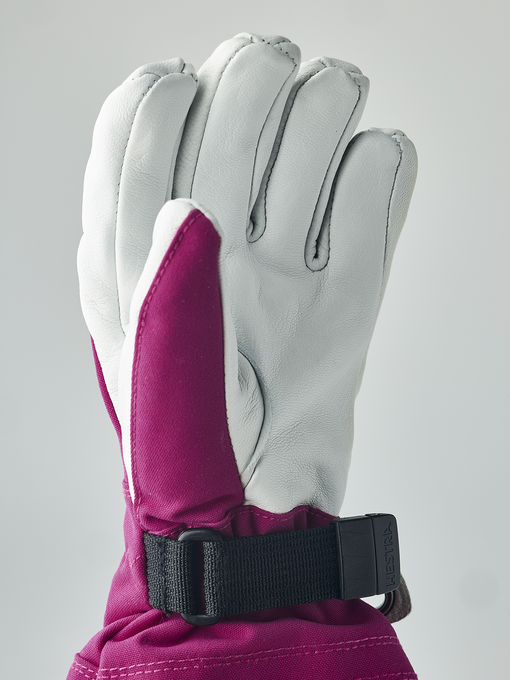 Gloves Hestra Army Leather Heli Ski Jr. Fuchsia - 2025/26