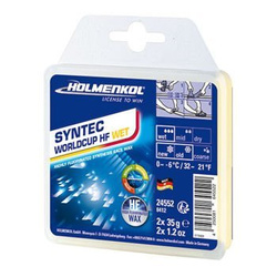 Ski wachs HOLMENKOL Syntec Worldcup HF Wet 2x35g