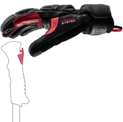 Handschuhe LEKI Griffin Pro 3D Black/Red - 2025/26