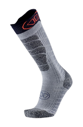 Skisocken Sidas Ski Merino Grey/Orange