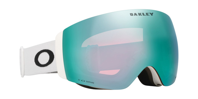 Goggles Oakley Flight Deck Pro M Matte White/Prizm Snow Sapphire Iridium + Additional lens Prizm Snow Iced Iridium - 2025/26